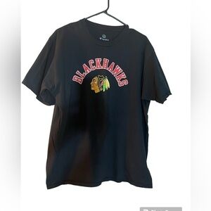 Chicago NHL black Blackhawks fanatics t-shirt 100% Cotton Size XL